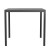 Flash Furniture SB-A268T-BK-GG Indoor/Outdoor Black Square Steel Patio Dining Table with Black Poly Resin Slatted Top addl-9