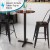 Flash Furniture XU-T2222-BAR-GG 22" x 22" Restaurant Table X-Base with 3" Bar Height Column addl-2