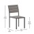Flash Furniture SB-CA108-GRY-GG Armless Stackable Metal Patio Chair with Faux Teak Poly Slats, Gray/Gray addl-4