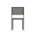 Flash Furniture SB-CA108-GRY-GG Armless Stackable Metal Patio Chair with Faux Teak Poly Slats, Gray/Gray addl-7