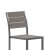 Flash Furniture SB-CA108-GRY-GG Armless Stackable Metal Patio Chair with Faux Teak Poly Slats, Gray/Gray addl-8
