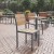 Flash Furniture SB-CA108-NAT-GG Armless Stackable Metal Patio Chair with Faux Teak Poly Slats, Natural/Gray addl-1