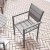 Flash Furniture SB-CA108-WA-GRY-GG Stackable Metal Patio Chair with Arms and Faux Teak Poly Slats, Gray/Gray addl-5