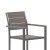 Flash Furniture SB-CA108-WA-GRY-GG Stackable Metal Patio Chair with Arms and Faux Teak Poly Slats, Gray/Gray addl-8