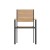Flash Furniture SB-CA108-WA-NAT-GG Stackable Metal Patio Chair with Arms and Faux Teak Poly Slats, Natural/Gray addl-10