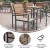 Flash Furniture SB-CA108-WA-NAT-GG Stackable Metal Patio Chair with Arms and Faux Teak Poly Slats, Natural/Gray addl-3