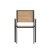Flash Furniture SB-CA108-WA-NAT-GG Stackable Metal Patio Chair with Arms and Faux Teak Poly Slats, Natural/Gray addl-7