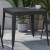 Flash Furniture SB-T11T-BK-GG Square 31.5" Indoor/Outdoor Black Steel Patio Dining Table with Black Poly Resin Slatted Top addl-1