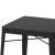 Flash Furniture SB-T11T-BK-GG Square 31.5" Indoor/Outdoor Black Steel Patio Dining Table with Black Poly Resin Slatted Top addl-8