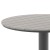 Flash Furniture SB-TB106-GRY-GG Round 24" Table with Faux Teak Poly Slats and Steel Frame, Gray/Gray addl-8