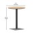 Flash Furniture SB-TB106-NAT-GG Round 24" Table with Faux Teak Poly Slats and Steel Frame, Natural/Gray addl-4