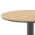 Flash Furniture SB-TB106-NAT-GG Round 24" Table with Faux Teak Poly Slats and Steel Frame, Natural/Gray addl-8