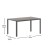 Flash Furniture SB-TB269-GRY-GG Outdoor Dining Table 55" x 31" with Faux Teak Poly Slats and Metal Frame, Gray/Gray addl-4