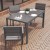 Flash Furniture SB-TB269-GRY-GG Outdoor Dining Table 55" x 31" with Faux Teak Poly Slats and Metal Frame, Gray/Gray addl-5