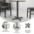Flash Furniture XU-T2222-GG 22" x 22" Restaurant Table X-Base with 3" Table Height Column addl-2