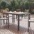Flash Furniture SB-TB269-NAT-GG Outdoor Dining Table 55" x 31" with Faux Teak Poly Slats and Metal Frame, Natural/Gray addl-1