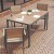 Flash Furniture SB-TB269-NAT-GG Outdoor Dining Table 55" x 31" with Faux Teak Poly Slats and Metal Frame, Natural/Gray addl-5