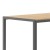 Flash Furniture SB-TB269-NAT-GG Outdoor Dining Table 55" x 31" with Faux Teak Poly Slats and Metal Frame, Natural/Gray addl-8