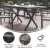 Flash Furniture SB-TB288-GRY-GG X-Frame Outdoor Dining Table 59" x 35.5" with Faux Teak Poly Slats and Metal Frame, Gray/Gray addl-3