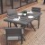 Flash Furniture SB-TB288-GRY-GG X-Frame Outdoor Dining Table 59" x 35.5" with Faux Teak Poly Slats and Metal Frame, Gray/Gray addl-5