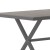 Flash Furniture SB-TB288-GRY-GG X-Frame Outdoor Dining Table 59" x 35.5" with Faux Teak Poly Slats and Metal Frame, Gray/Gray addl-8