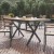 Flash Furniture SB-TB288-NAT-GG X-Frame Outdoor Dining Table 59" x 35.5" with Faux Teak Poly Slats and Metal Frame, Natural/Gray addl-1