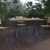 Flash Furniture SB-TB288-NAT-GG X-Frame Outdoor Dining Table 59" x 35.5" with Faux Teak Poly Slats and Metal Frame, Natural/Gray addl-6