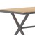 Flash Furniture SB-TB288-NAT-GG X-Frame Outdoor Dining Table 59" x 35.5" with Faux Teak Poly Slats and Metal Frame, Natural/Gray addl-8