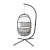 Flash Furniture SDA-AD608001-GY-GG Patio Hanging Wicker Egg Chair with Cushions & Swing Stand, Gray Frame/Gray Cushions addl-8