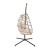 Flash Furniture SDA-AD608001-NAT-GG Patio Hanging Wicker Egg Chair with Cushions & Swing Stand, Natural Frame/Cream Cushions addl-10