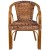 Flash Furniture SDA-AD632009D-1-GG Brown Rattan Restaurant Patio Chair with Dark Red Bamboo-Aluminum Frame addl-9