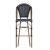 Flash Furniture SDA-AD642001-BS-NVYWH-NAT-GG Indoor/Outdoor French Bistro 30" Barstool, Navy/White and Bamboo Finish addl-10