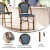 Flash Furniture SDA-AD642001-BS-NVYWH-NAT-GG Indoor/Outdoor French Bistro 30" Barstool, Navy/White and Bamboo Finish addl-3