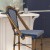 Flash Furniture SDA-AD642001-BS-NVYWH-NAT-GG Indoor/Outdoor French Bistro 30" Barstool, Navy/White and Bamboo Finish addl-6