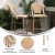 Flash Furniture SDA-AD642001-F-BS-NATWH-LTNAT-GG Indoor/Outdoor French Bistro 30" Barstool, Natural/White and Light Natural Finish addl-3