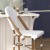 Flash Furniture SDA-AD642001-F-BS-WHGY-NAT-GG Indoor/Outdoor French Bistro 30" Barstool, White/Gray and Bamboo Finish addl-6