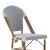 Flash Furniture SDA-AD642001-F-BS-WHNVY-NAT-GG Indoor/Outdoor French Bistro 30" Barstool, White/Navy and Bamboo Finish addl-8