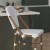 Flash Furniture SDA-AD642001-F-CS-WHGY-NAT-GG Indoor/Outdoor French Bistro 26" H Counter Height Stool, White/Gray and Bamboo Finish addl-6