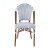 Flash Furniture SDA-AD642001-F-WHNVY-NAT-GG Indoor/Outdoor French Bistro Stacking Chair, White and Navy PE Rattan, Natural Finish addl-10