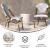 Flash Furniture SDA-AD642001-F-WHNVY-NAT-GG Indoor/Outdoor French Bistro Stacking Chair, White and Navy PE Rattan, Natural Finish addl-3