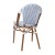 Flash Furniture SDA-AD642001-F-WHNVY-NAT-GG Indoor/Outdoor French Bistro Stacking Chair, White and Navy PE Rattan, Natural Finish addl-7