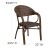 Flash Furniture SDA-AD642003R-1-GG Cocoa Rattan Restaurant Patio Chair with Bamboo-Aluminum Frame addl-4