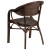 Flash Furniture SDA-AD642003R-1-GG Cocoa Rattan Restaurant Patio Chair with Bamboo-Aluminum Frame addl-5