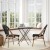 Flash Furniture SDA-AD642107-BK-NAT-GG Indoor/Outdoor French Bistro Stacking Chair, Black Textilene, Natural Finish addl-1