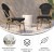 Flash Furniture SDA-AD642107-BK-NAT-GG Indoor/Outdoor French Bistro Stacking Chair, Black Textilene, Natural Finish addl-3