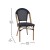 Flash Furniture SDA-AD642107-BK-NAT-GG Indoor/Outdoor French Bistro Stacking Chair, Black Textilene, Natural Finish addl-4