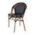 Flash Furniture SDA-AD642107-BK-NAT-GG Indoor/Outdoor French Bistro Stacking Chair, Black Textilene, Natural Finish addl-7