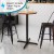 Flash Furniture XU-T3030-BAR-GG 30" x 30" Restaurant Table X-Base with 3" Bar Height Column addl-2