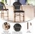 Flash Furniture SDA-AD642107-BS-BK-NAT-GG Stackable Indoor/Outdoor French Bistro 30" Barstool, Black and Bamboo Finish addl-3