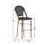 Flash Furniture SDA-AD642107-BS-BK-NAT-GG Stackable Indoor/Outdoor French Bistro 30" Barstool, Black and Bamboo Finish addl-4
